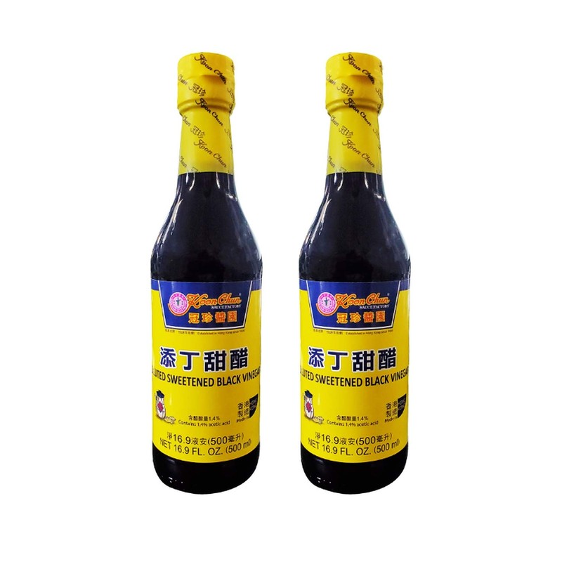 Koon Chun Diluted Sweetened Black Vinegar (2 Pack, Total of