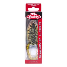 Berkley Swamp Lord Standard Hollow Body Frog Fishing Lure, Chartreuse Perch, 2.6 in, Soft Body for Improved Hook-Up Ratio, Sealed to Prevent Water Intrusion, Equipped with Sharp Fusion19™ Hooks
