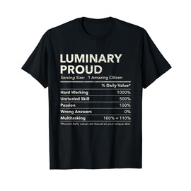 Luminary, Tennessee Proud Nutrition Facts T-Shirt