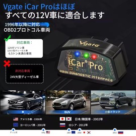zmart Vgate iCar Pro elm327 V2.3 OBD 2 OBD2 Car Diagnostic Tool for Android ODB2 Car Scanner OBD2 Diagnostic Scan Tool Vehicle Diagnostic Error Code Eraser Tool Car Computer ECU Diagnostic OBDII Car