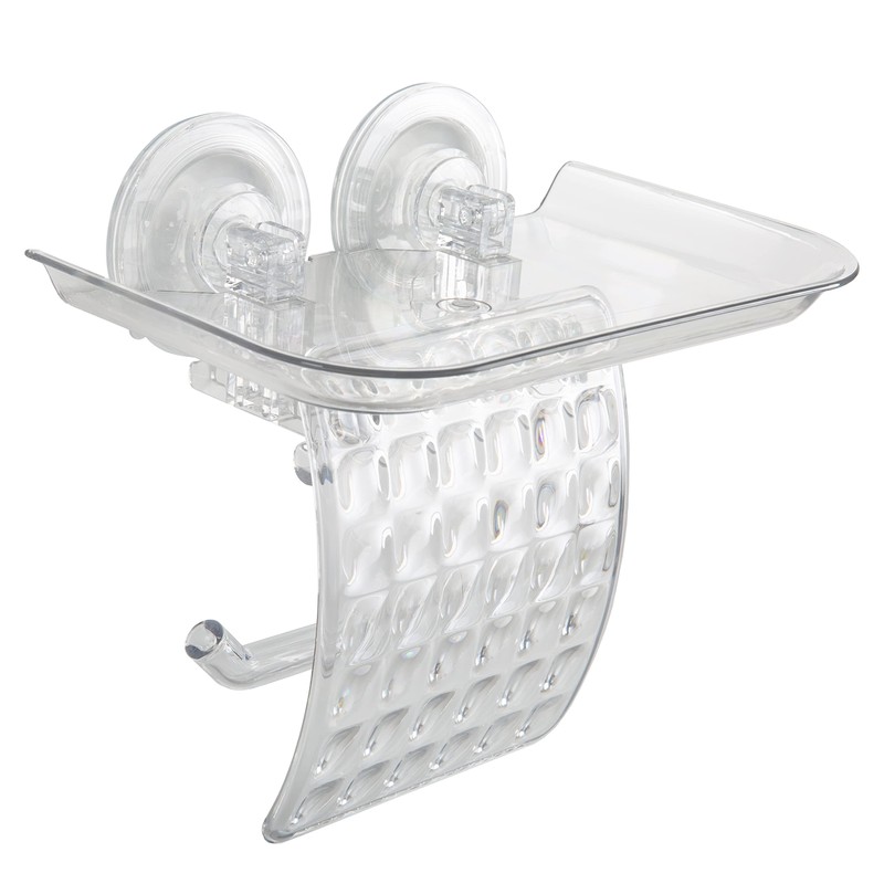 Bath Bliss Suction Cup Toilet Paper Dispenser | Power Lock