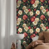 COKCOKR Floral Wallpaper,17.71"*118.1" Pink Floral Decorative Contact Paper Waterproof Wallpaper