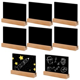 Pack of 8 Chalkboard Small, Mini Chalkboard with Stand, Small Board for Writing on Buffet Signs, Place Cards for Wedding, Party, Birthday, Bar, Price Tags, Decoration