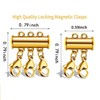 4 Pieces Necklace Layering Clasps, Magnetic Layered Necklace Clasps Necklace,Magnetic