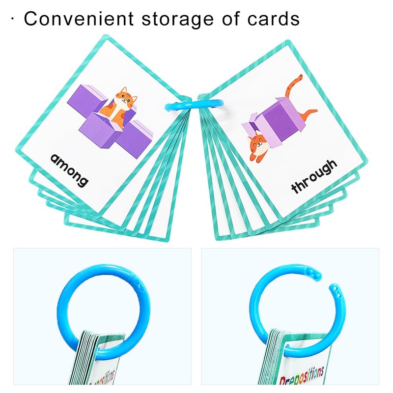 Lachilly Prepositions English Words Learning Flashcards, High Frequency Words, Beginning