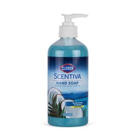 CLOROX Scentiva Liquid Hand Soap, Pacific Breeze & Coconut Scent - Bleach-Free Scented Hand Hand Wash with Aloe Vera & Provitamin B5 for Kitchen or Bathroom, 14 Fl Oz