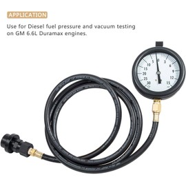 GM 6.6L Duramax Diesel Fuel Pressure System Vacuum Test Kit TU-32-6 Hose & Gauge