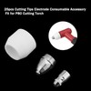 25pcs Cutting Tips Electrode Consumable Accessory Fit for P80 Cutting