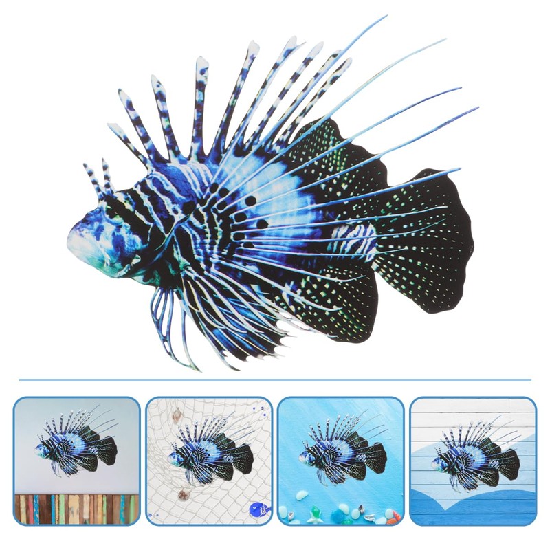 TOPPERFUN Iron ​​animal Wall Hanging, 10.22x7.86in Tropical Decoration, Summer Marine
