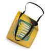 Sardines Art Kitchen Sardines Tin Fish Art Yellow Theme Tote