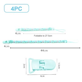 4 Pack Pacifier Clip Dummy Chains Dummy Chains for Kids Dental Toy Pacifier Baby Shower