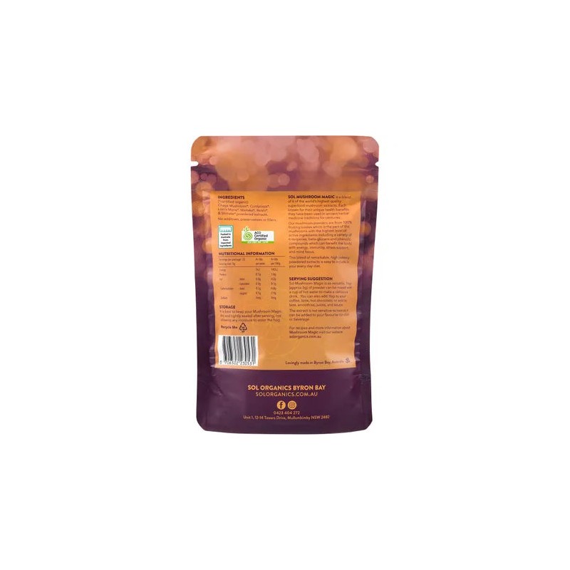Sol Organics Mushroom Magic Super Mushroom Extract Blend 100g