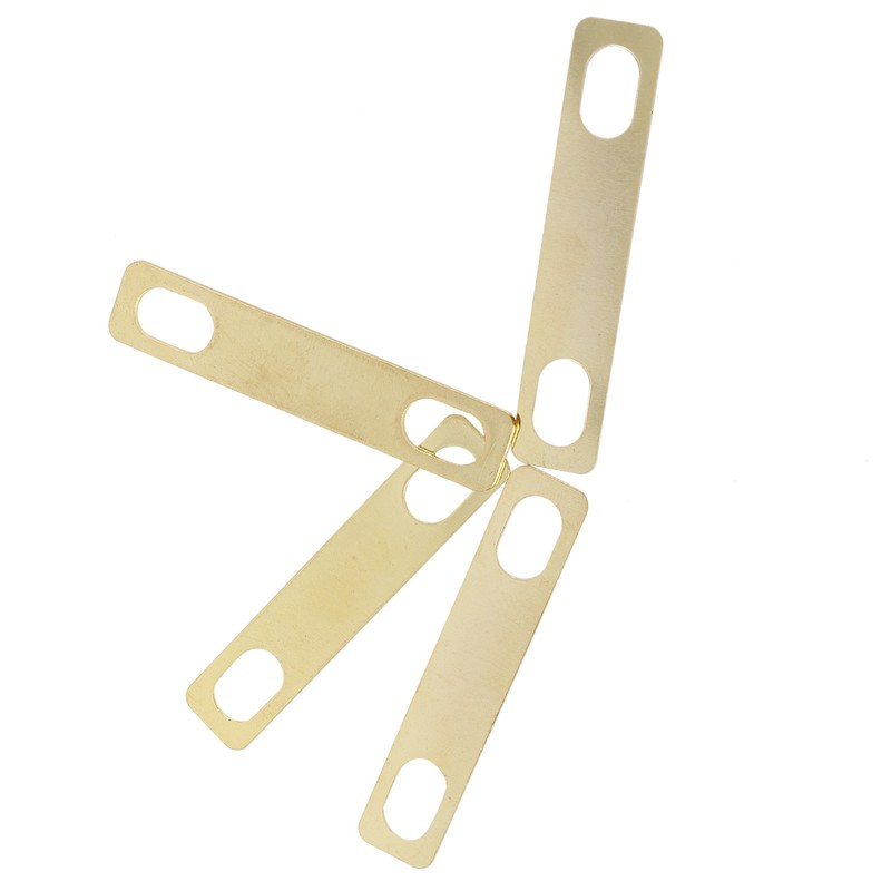 4Pcs Guitar Neck Shim Brass Material Heightening Gasket Set Musical
