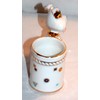 Porcelain Puppy Dog Wearing a Tie Kitchen Toothpick Holder