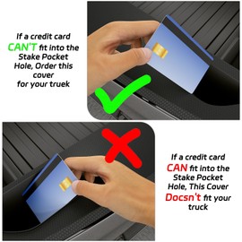 Bed Rail Stake Pocket Covers for GMC Chevy Silverado/GMC Sierra 1500(2019-2024), GMC Sierra 3500HD(2020-2024)/2500, Ational Flag Truck Rear Holes Caps Bed Rail Holes Plugs Covers (2PCS)