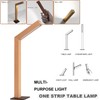 HBGFHG Wooden Desk Light ，Dimmable Desk Lamp for Home Office