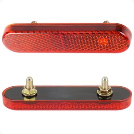 Pack of 2 87 x 21 x 8 mm Motorcycle Bicycle E4 Reflector Red Rear Reflector Cat's Eye Multifunctional Scooter E-Approved