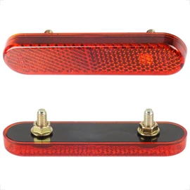 Pack of 2 87 x 21 x 8 mm Motorcycle Bicycle E4 Reflector Red Rear Reflector Cat's Eye Multifunctional Scooter E-Approved
