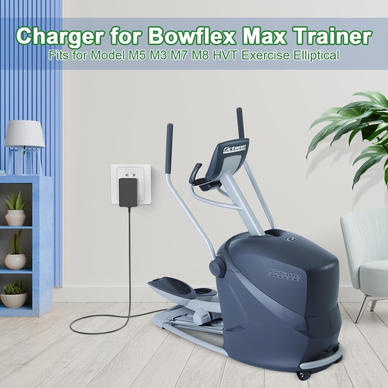 9 V Power Cable Replacement Compatible with Bowflex Max Trainer,