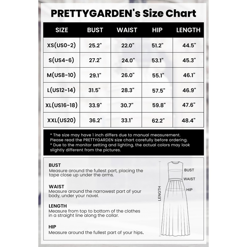 PRETTYGARDEN Women's Summer Midi Dresses 2025 Sleeveless Crewneck Knit A