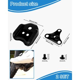 TPZORJX Kompatibel mit Shimano SPD Plattenadapter SM-SH41 Fahrrad Schuh Cleats für Rennrad MTB Pedale 3 Loch Platten Fahrradpedal Adapter Stollen Konverter