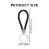Parthan Leather Keyring, Braided Keychains, Durable PU Leather Key Rings
