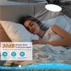 52inch Black Ceiling Fans with Lights and Remote/App Control, Low