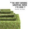 Green Wrapping Paper - 6 Sheets Birthday Wrapping Paper for