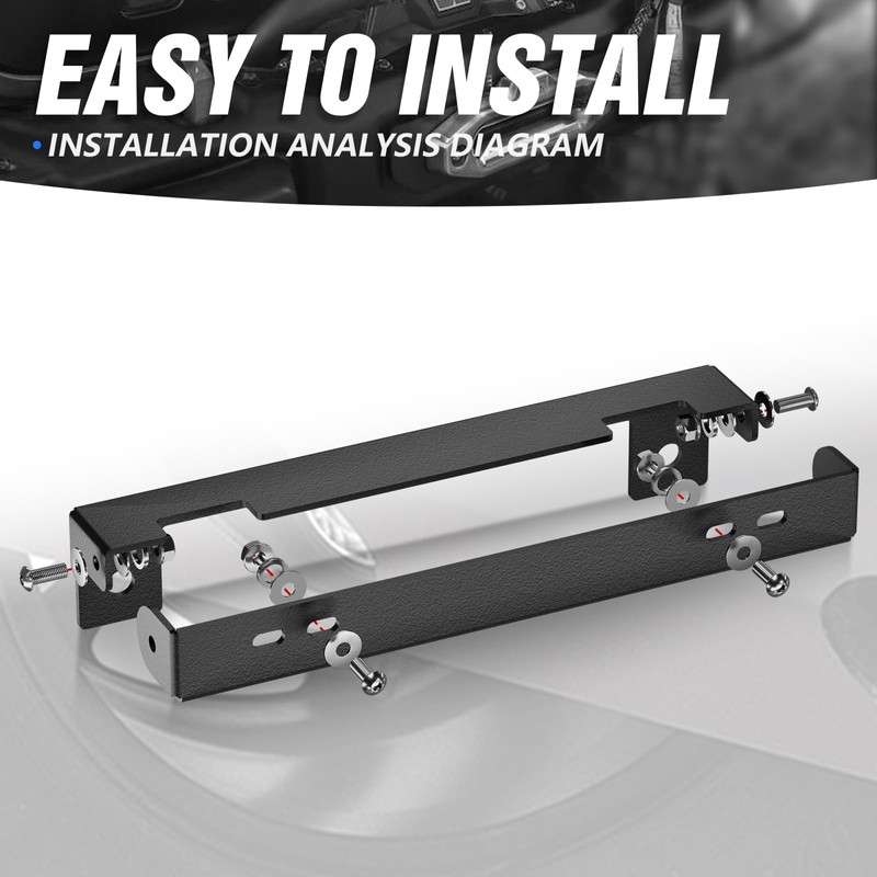 YZONA Flip-Up Winch License Plate Frame Compatible with 10" Hawse
