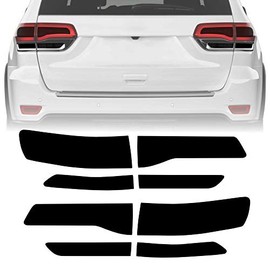 NDRUSH Smoked Taillight Rear Fender Vinyl Tint Film, Precut Overlay, Tail Light Wrap Cover Compatible with 2014-2020 Jeep Grand Cherokee