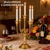 5 Arms Metal Candelabra Gold Candle Holder Modern Decorative Centerpiece