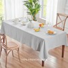 TOSMO 100% French Linen Tablecloth, Washable Farmhouse Rectangle Table Cloth