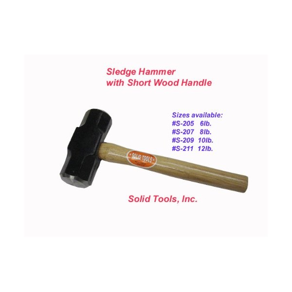 6 Lb. Sledge Hammer with 16" Wood Handle
