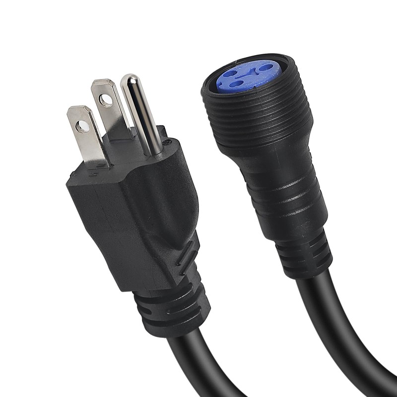 Outdoor Stage Lights Cable Wire,1m/3.3ft 3 Pin 13AWG 2.5mm2 Power