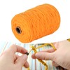 Tufting Yarn Orange 437yd Long 0.2in Wide Shrink Resistant Cotton