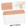 LABRIMP Wear Resistant Cable Box Compact Cord Storage Organizer for