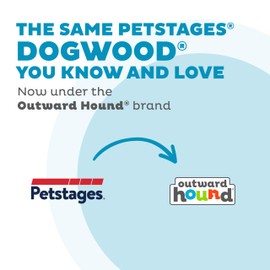 Outward Hound Dogwood Mushroom Durable Dog Chew Toy, Peanut Butter Scent, Medium