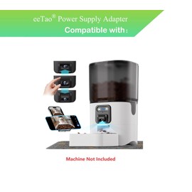 5V Replacement Power Adapter Compatible with PAPIFEED Automatic Small Pet Feeder with Camera DC5V Power Supply Charger Cord Cable