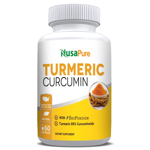 Turmeric Curcumin Bioperine Black Pepper 600 mg - Vegetarian
