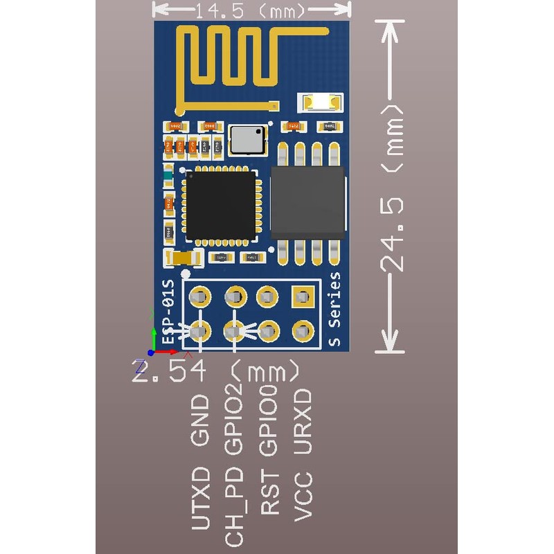 DIYmall ESP8266 ESP-01S WiFi Serial Transceiver Module with 4MB Flash