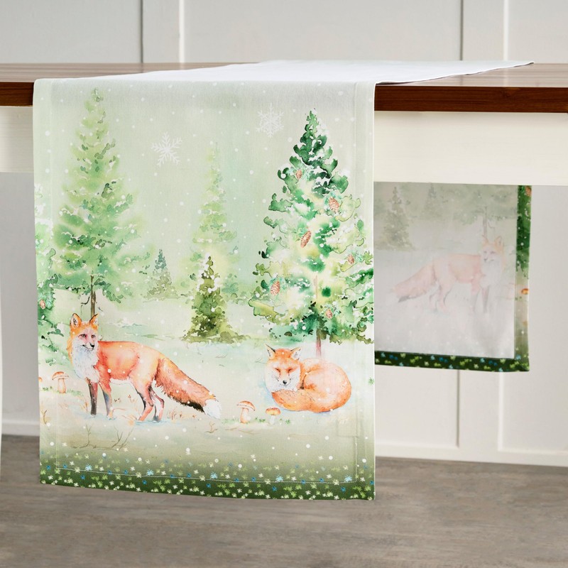 Maison d' Hermine Winter Mornings 100% Cotton Table Runner for