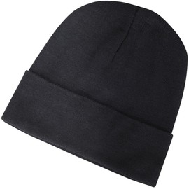 Pioneer Warm Work Toque, Double Layer Black Fit All