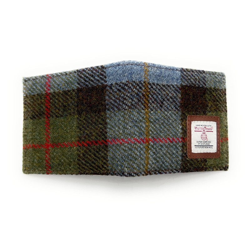 Mens Harris Tweed Bifold Wallet (Macleod Tartan)