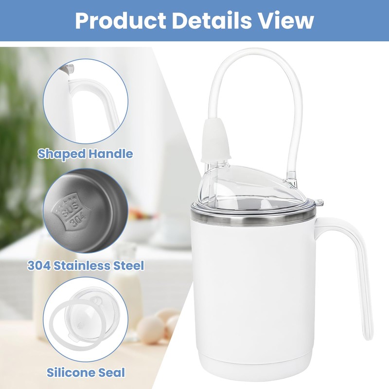 Adult Sippy Cup for Elderly, 15 oz Cup with Handle,