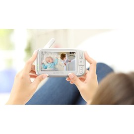 Motorola Nursery VM75 2-Camera Video Baby Monitor, 1000ft Range no WiFi 2.4 GHz Wireless, 5" Screen, 2-Way Audio, Pan/Tilt/Zoom, Room Temp, Lullabies, Night Vision