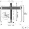 Chgimposs 12 Inch 2-Jaw Gear Puller Adjustable CR-V Bearing Puller
