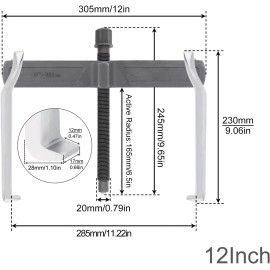 Chgimposs 12 Inch 2-Jaw Gear Puller Adjustable CR-V Bearing Puller Gears Removal Tool