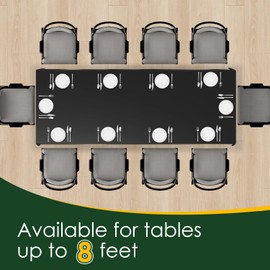 Xnluothsk Black 5 Pack 54 x 108 Inch Plastic Tablecloth Disposable Tablecloth for Rectangle Table, Party Plastic Table Cloth