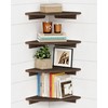 Forbena Large Corner Floating Shelves for Wall Set of 4,