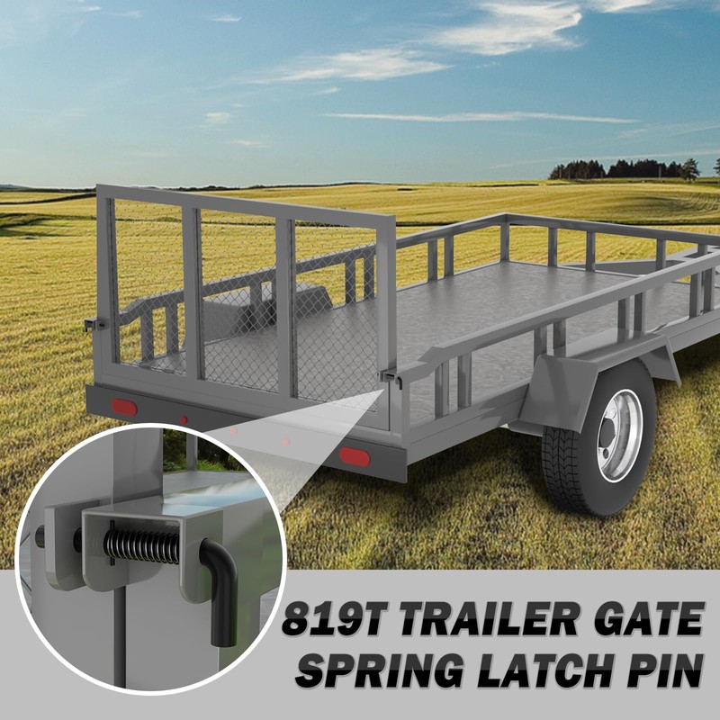 XaXmTee 819T Trailer Gate Spring Latch Kit with Extra Pins